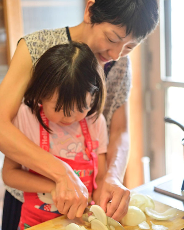 我が子と料理